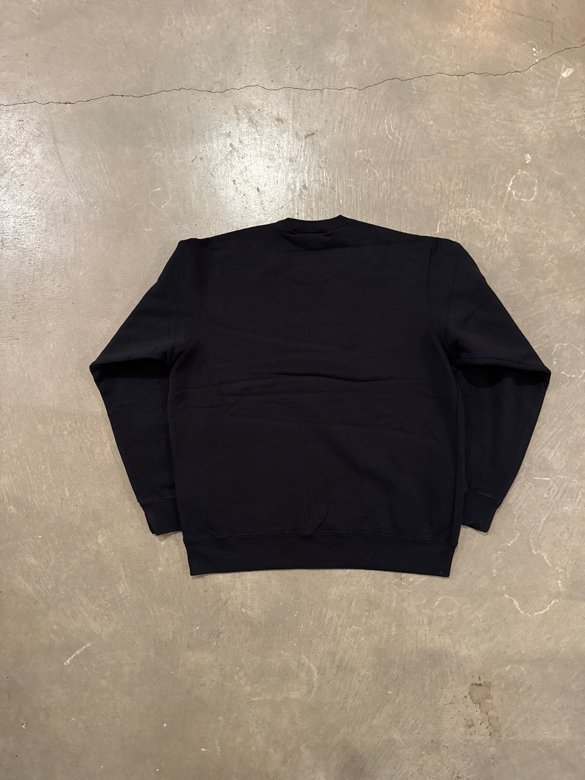 Supreme Cutout Logo Black Crewneck (SS20)