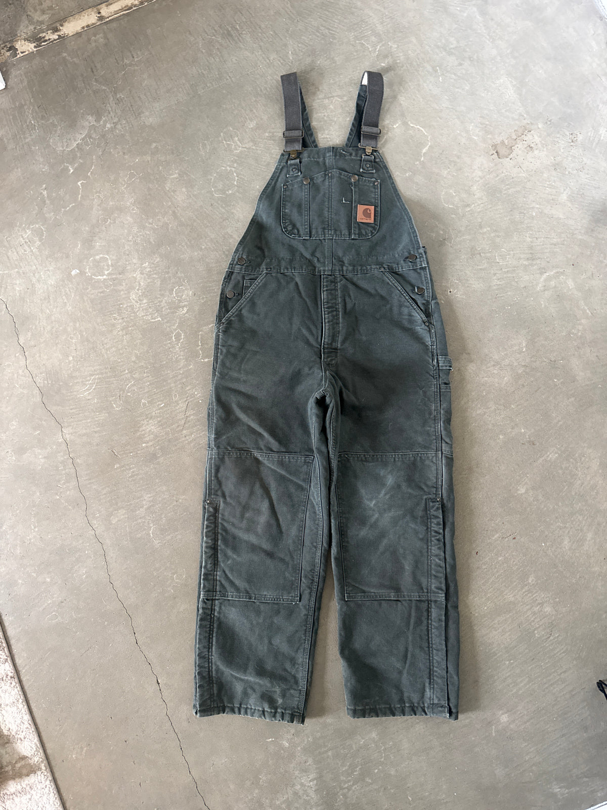 Vintage Carhartt Olive Green Quilted Lined Overalls