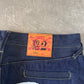 Evisu Embroidered Japanese Wave Art Salvage Denim Jeans