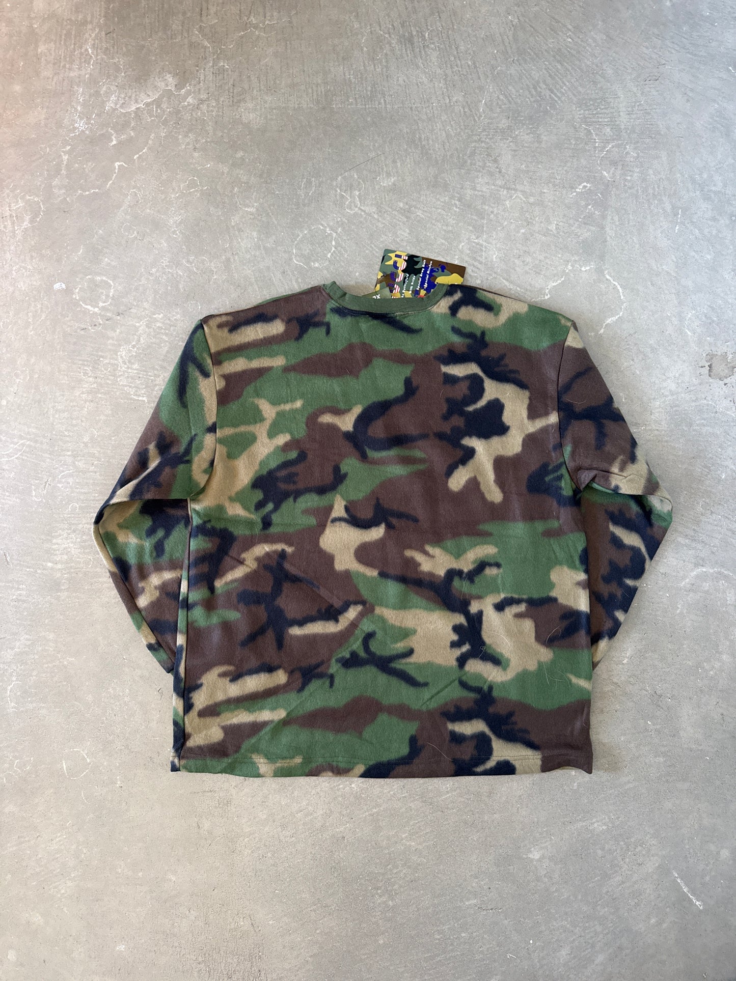 Vintage Nucci Military Camo Fleece Sweater