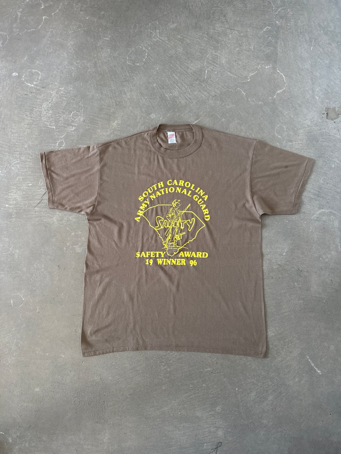 Vintage 1996 South Carolina Army Safety Award Tee