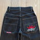 Youth Y2K Jnco Red Crown Denim Jeans