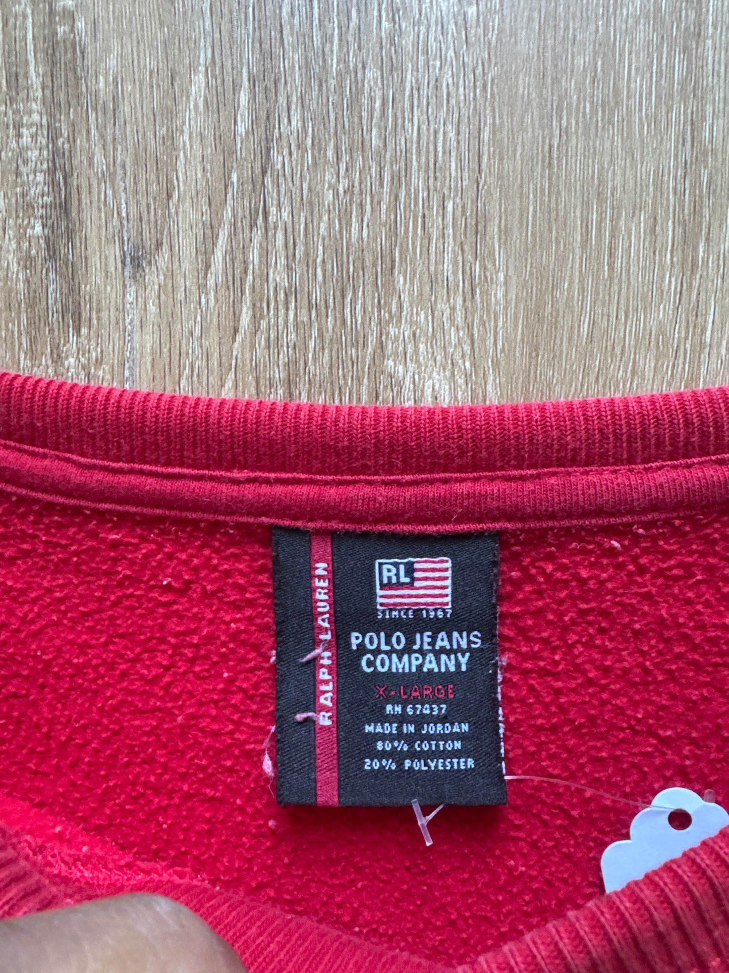 Vintage Polo Ralph Lauren Polo Jeans Company Embroidered Logo Sweatshirt