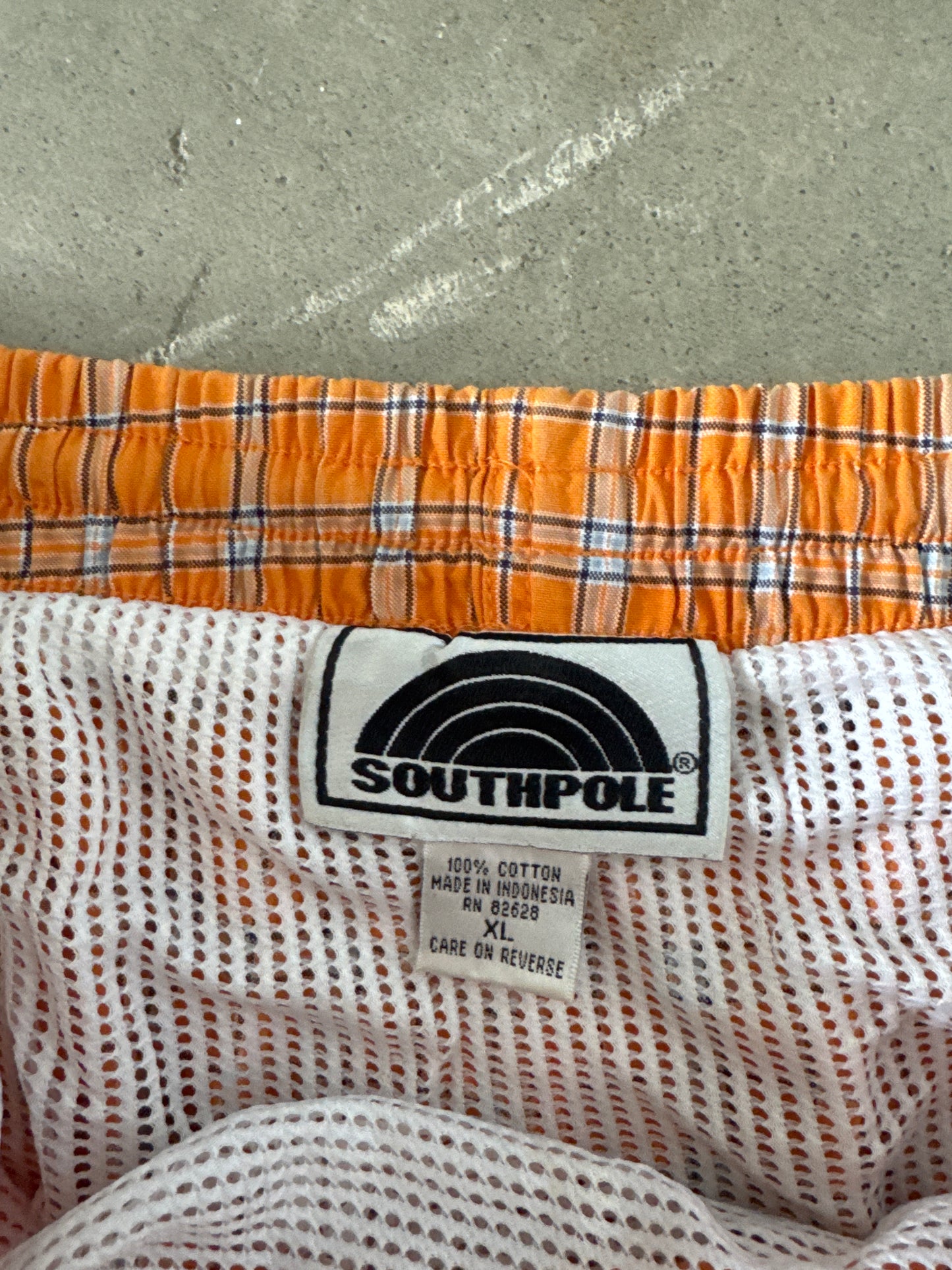 Vintage Southpole Plaid Baggy Long Shorts