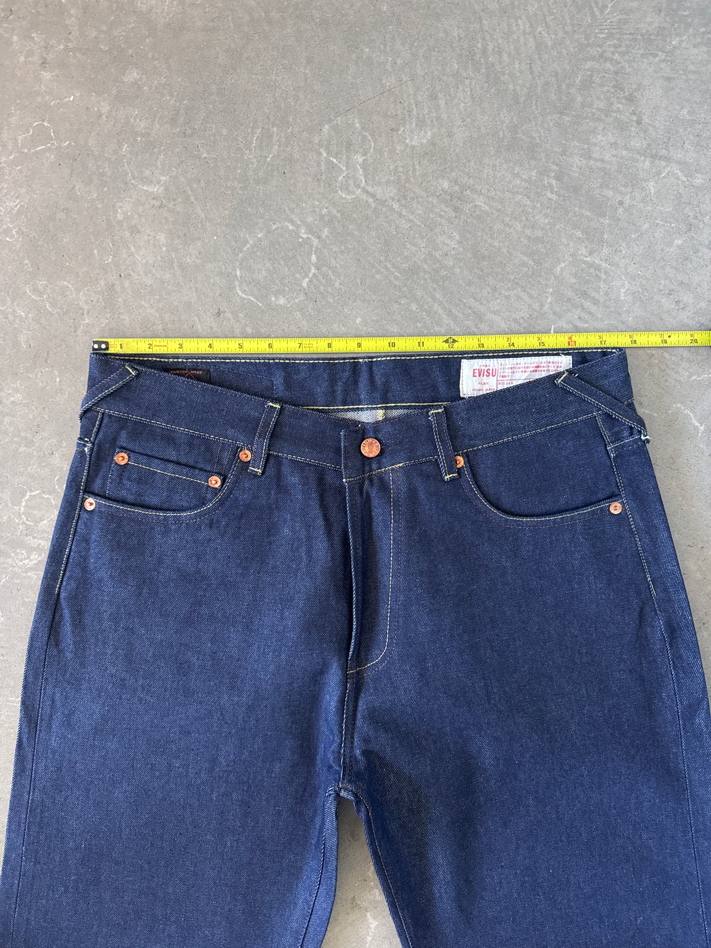Evisu Embroidered Dragon Feather Japanese Art Salvage Denim Jeans