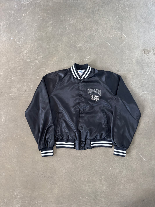 Vintage 80s Chalk Line University Of South Carolina Gamecocks Satin Button Up Jacket