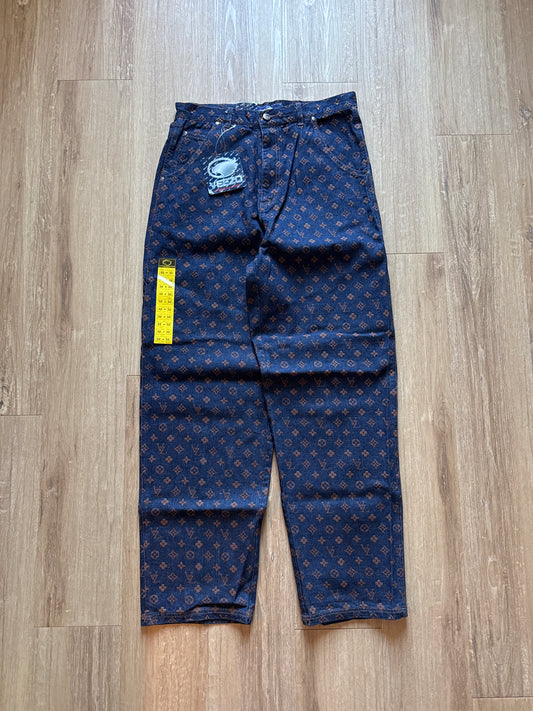 Vintage 90s Veezo Wear Monogram Designer Denim Jeans