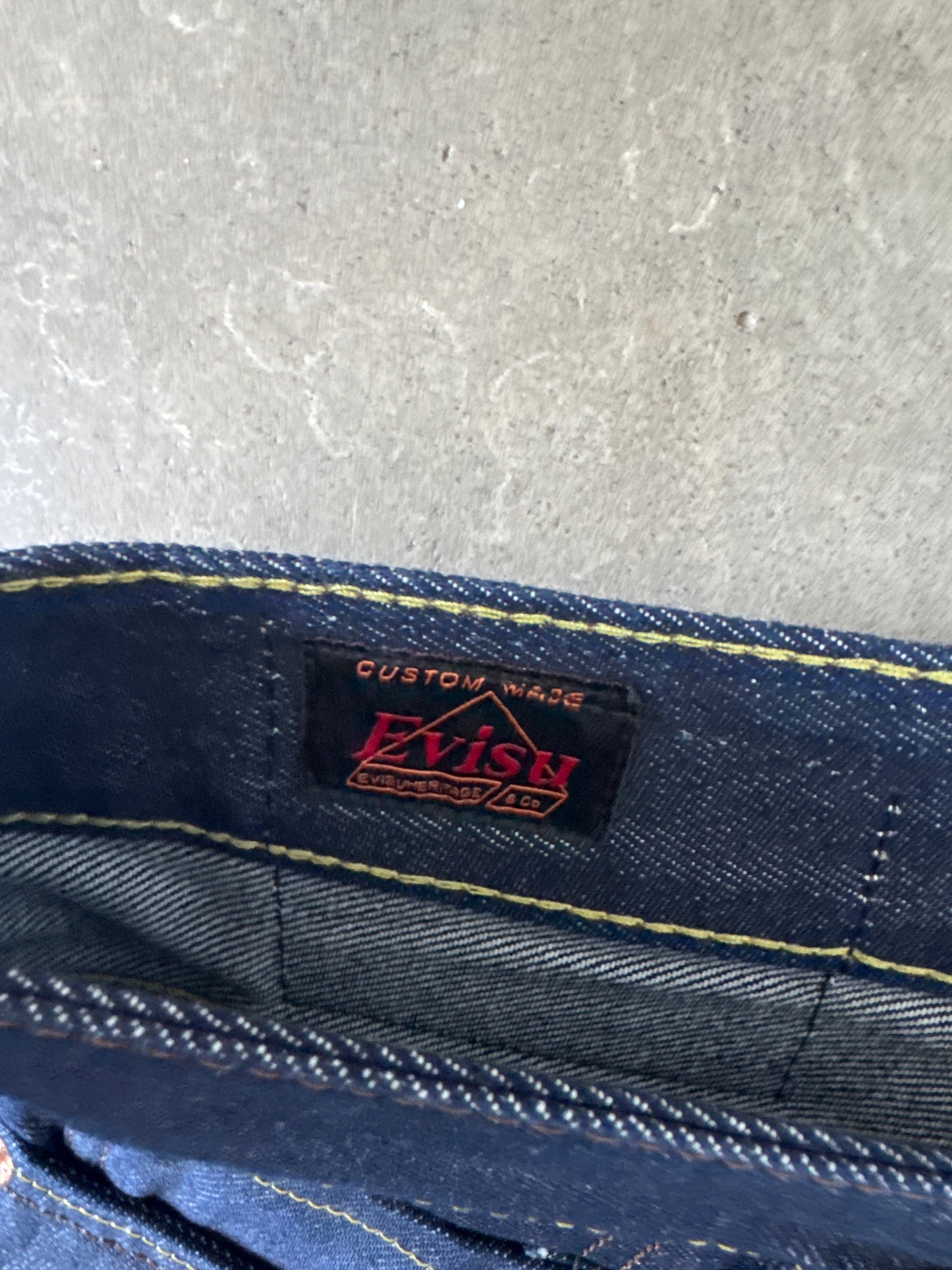Evisu Red Japanese Art Selvedge Denim Jeans