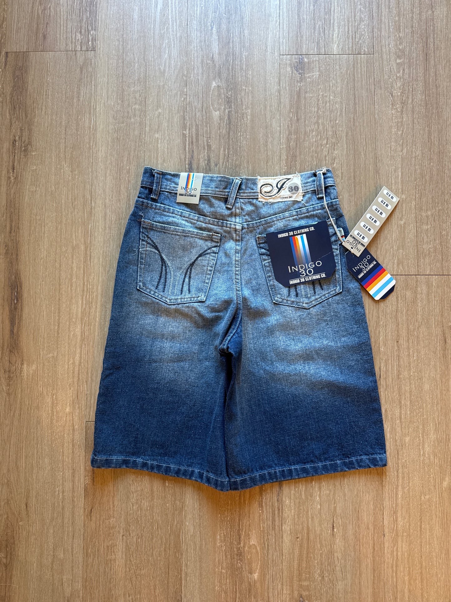 Vintage Youth Y2K Indigo 30 Blue Denim Shorts Jorts