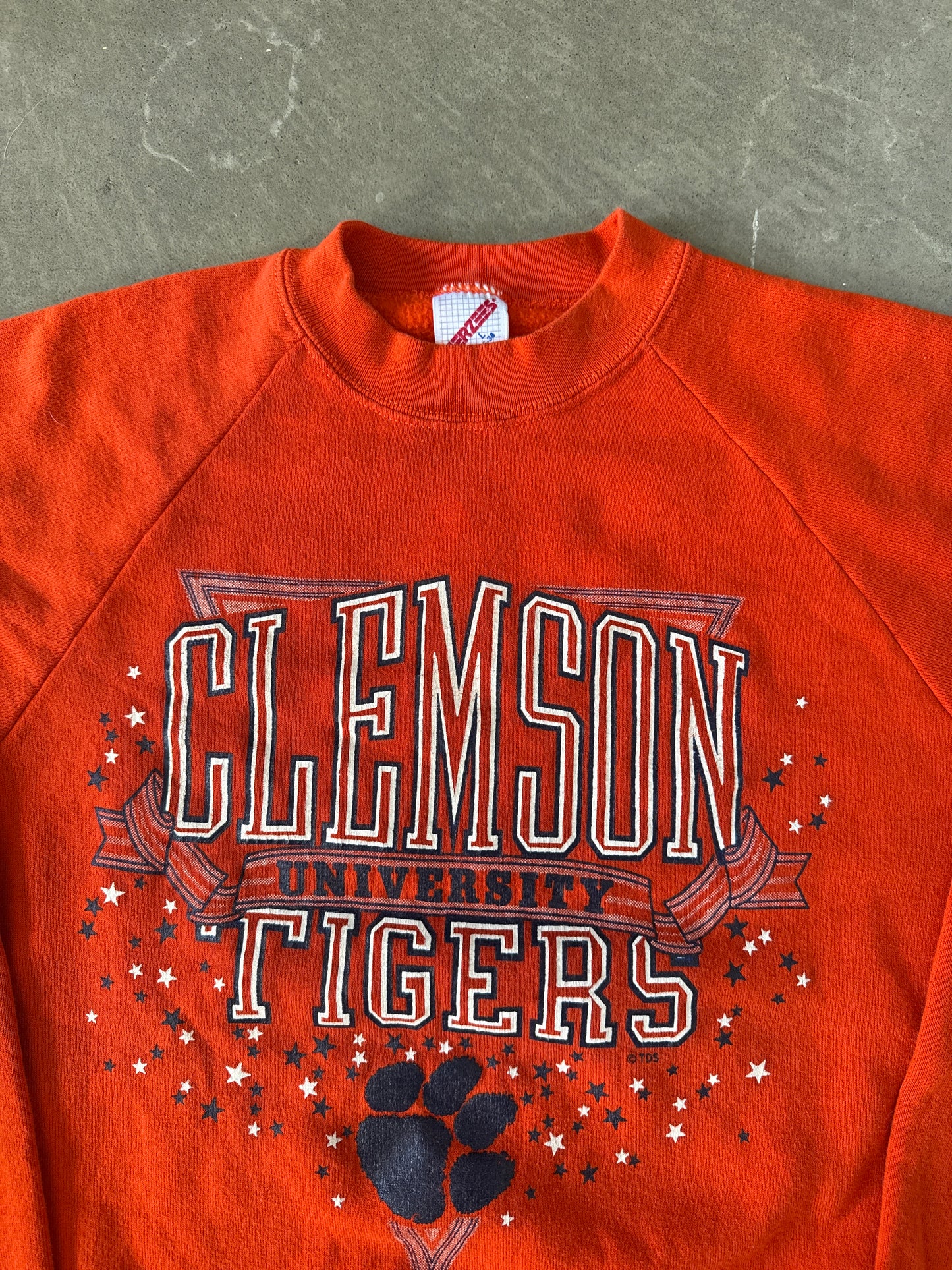 Vintage 90s Clemson University Tigers Sweatshirt