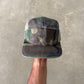 Vintage Military Camo 5-Panel Leather Strapback Hat