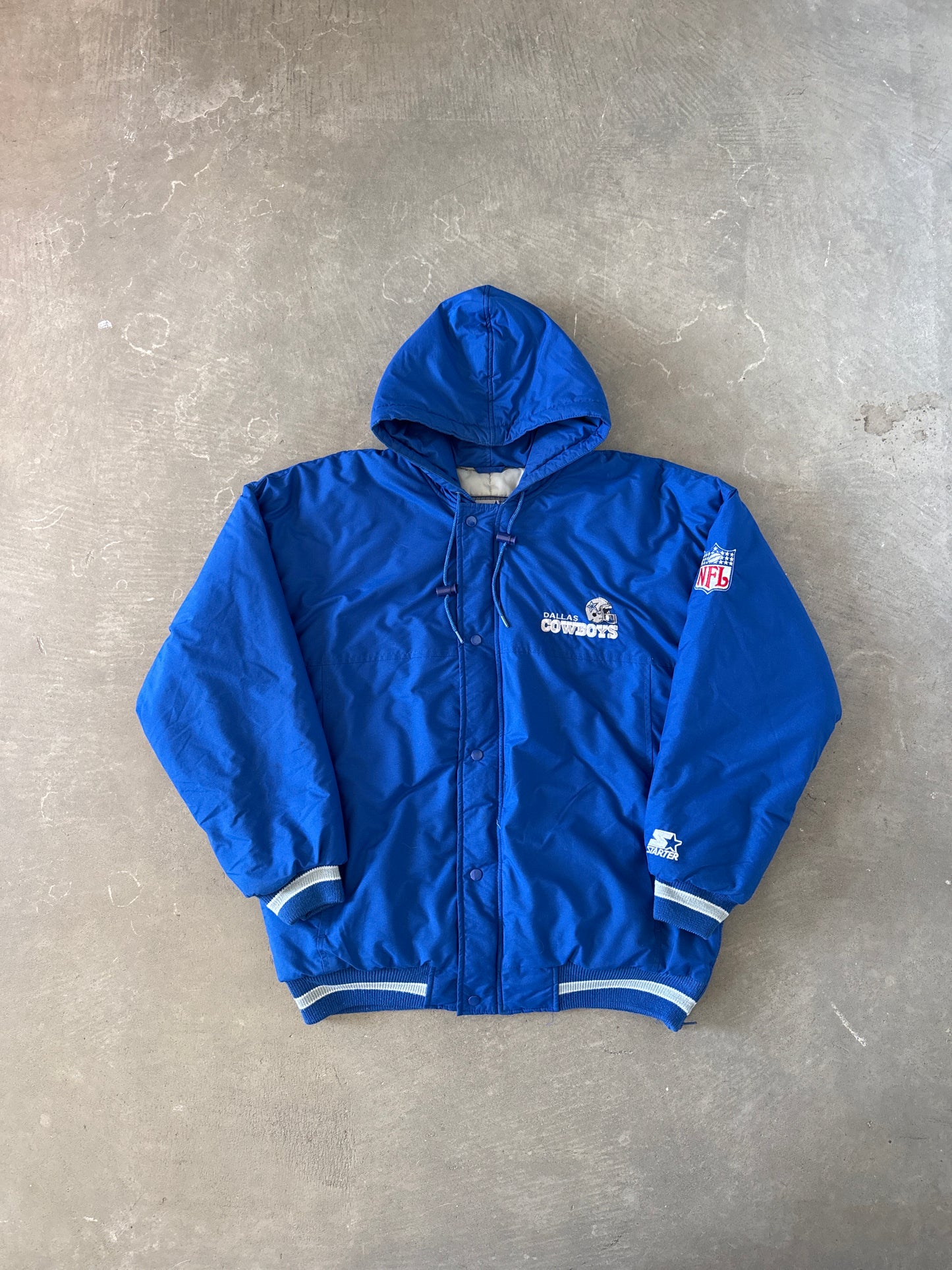 Vintage 90s Starter Dallas Cowboys Puffer Jacket