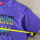 Supreme Cotton Mesh Gradient Logo S/S Purple Tee