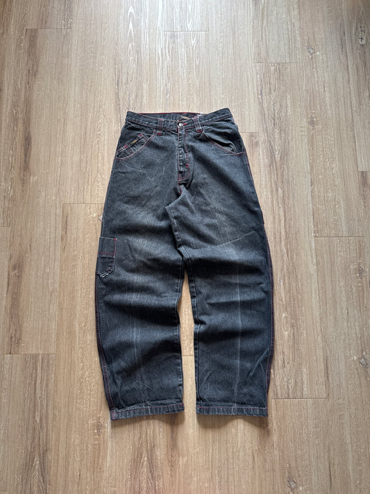 Vintage Y2K Baggy Faded Black Denim Jeans