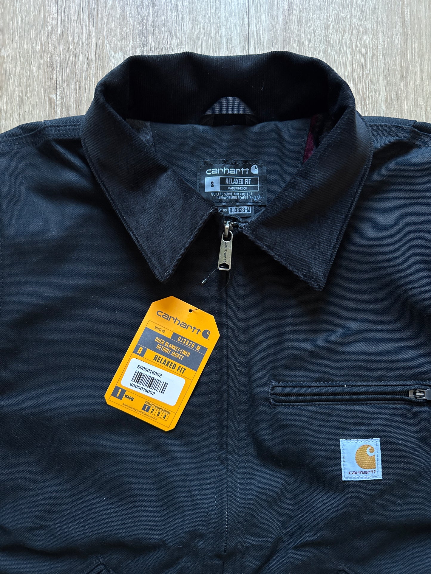Carhartt Black Duck Blanket Lined Detroit Jacket