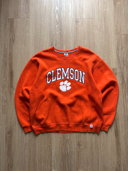 Russell Athletic University Of Clemson Tigers Logo Sweatshirt