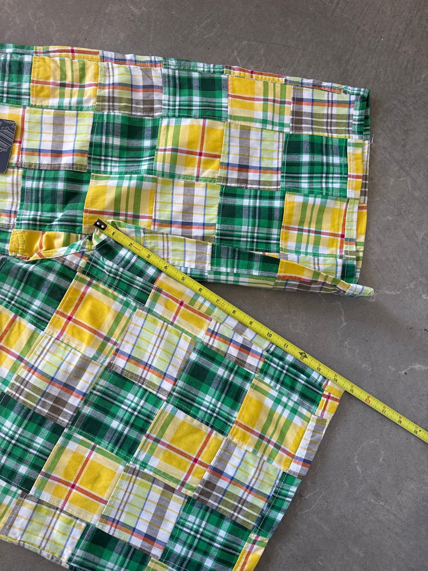 Vintage Y2K Dtek Patchwork Plaid Shorts