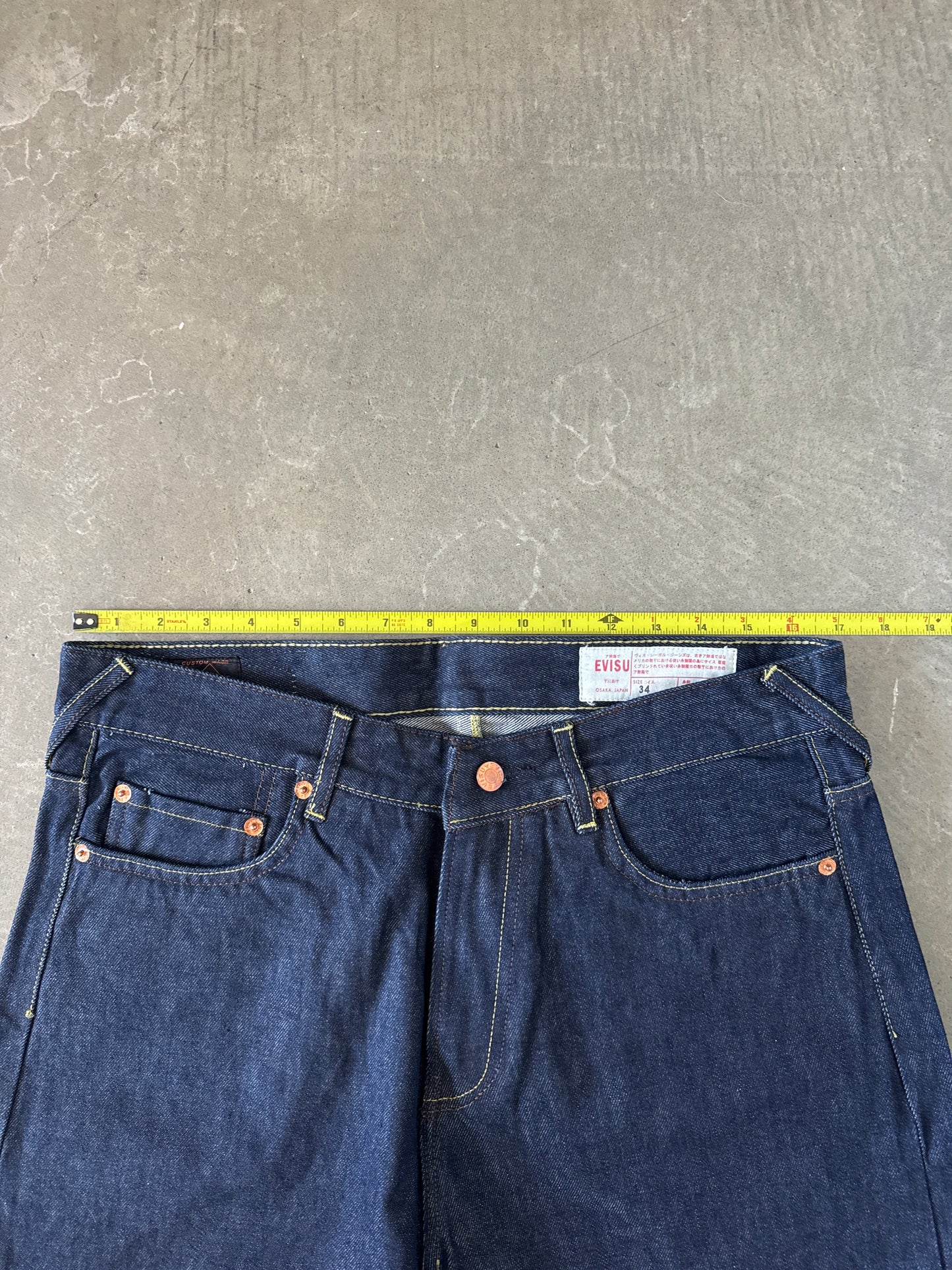 Evisu Red Japanese Art Selvedge Denim Jeans