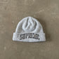 Supreme New Era Metallic Arc Grey Beanie