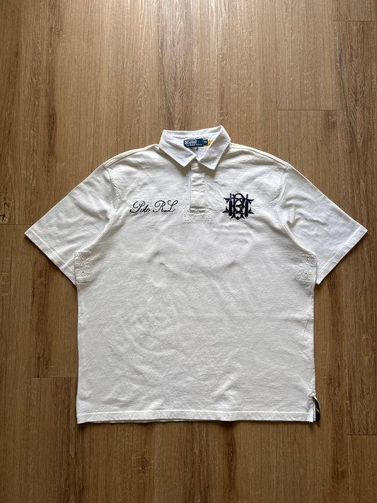 Vintage Polo Ralph Lauren Crest Nautical Collared Shirt