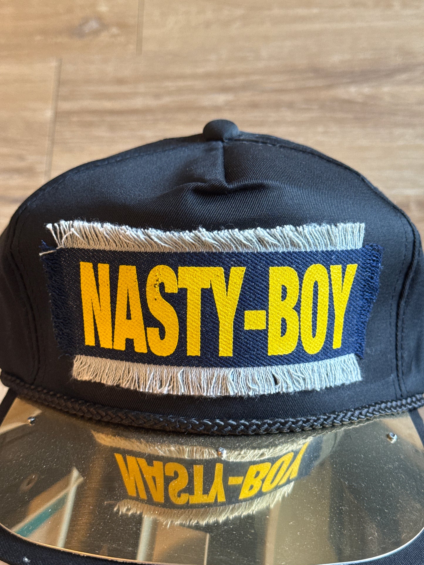 Vintage 90s Nasty Boy Metal Plate Snapback Hat