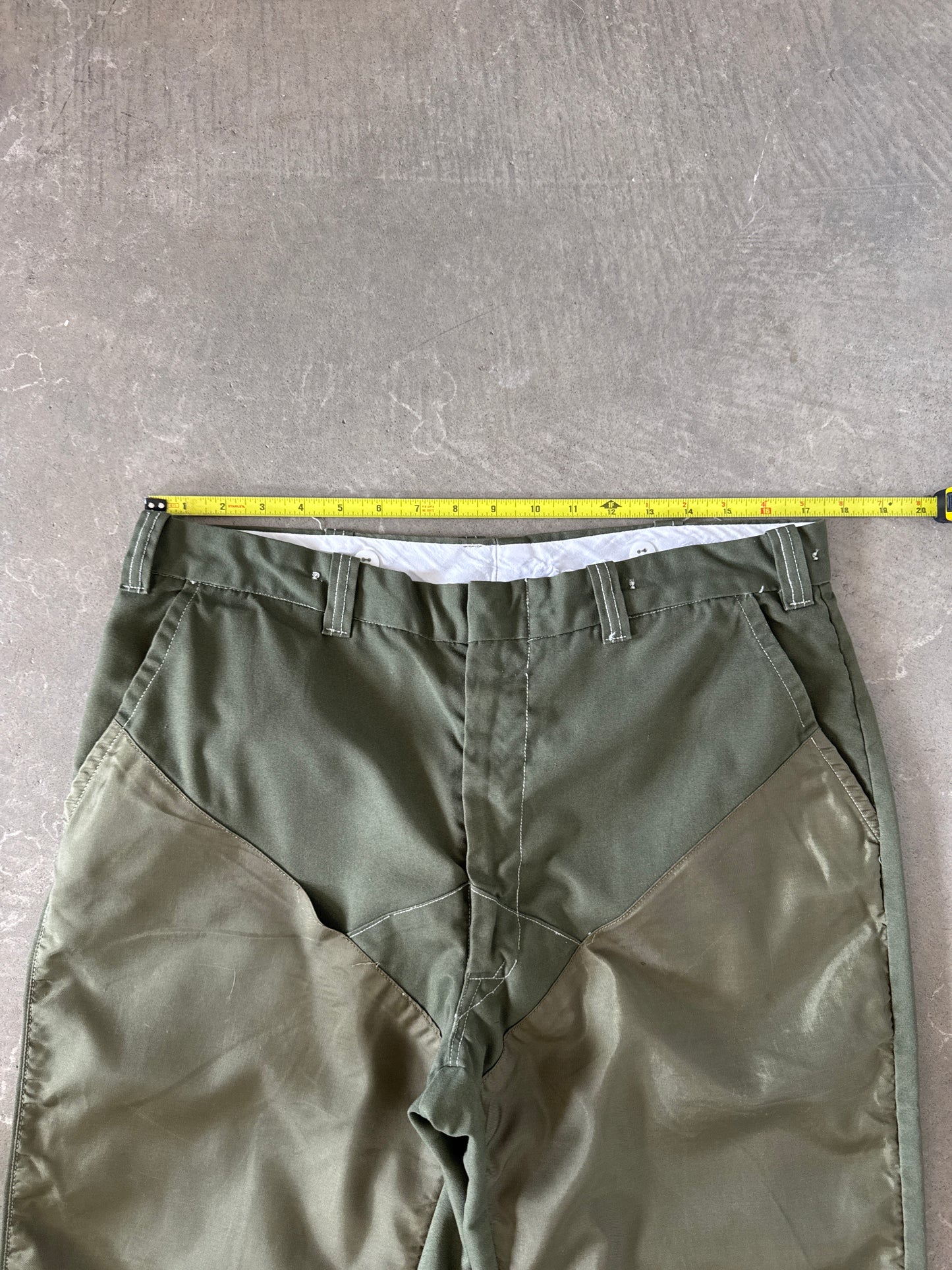 Vintage Briar Brush Olive Green Hunting Pants