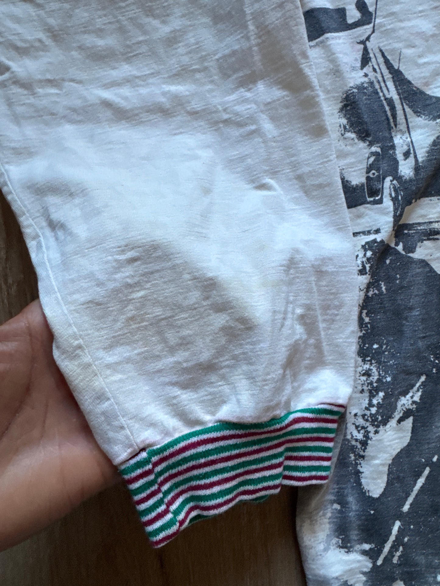 Vintage 90s Patchwork Graphic Adventure Bound Lace Up Long Sleeve Tee