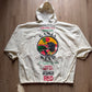 Vintage 1991 La Trenzz Jamaican Ganja Weed Ashui Red Rasta Reggie Hooded Shirt & Shorts Set