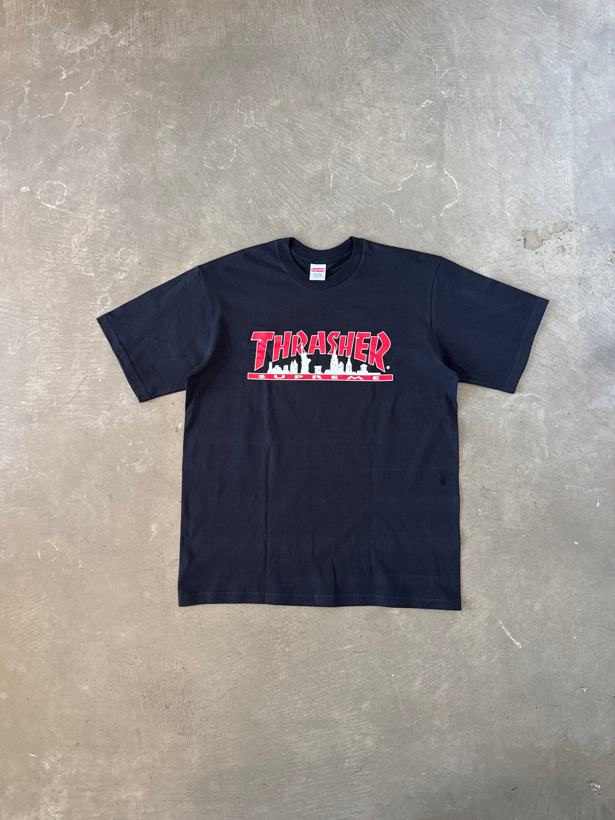 Supreme Thrasher Skyline Black Tee