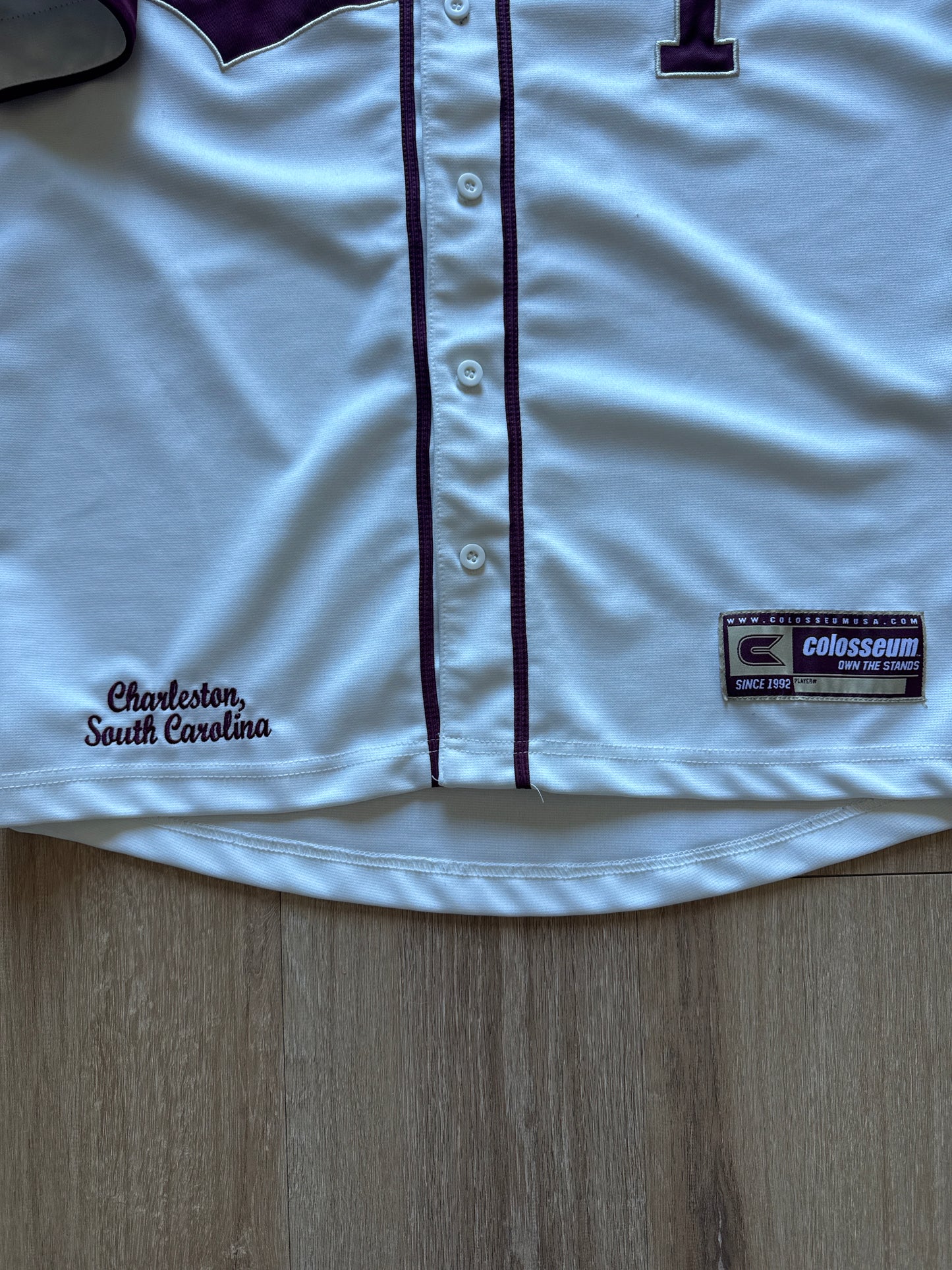 Colosseum College Of Charleston Cougars Baseball Jersey ￼