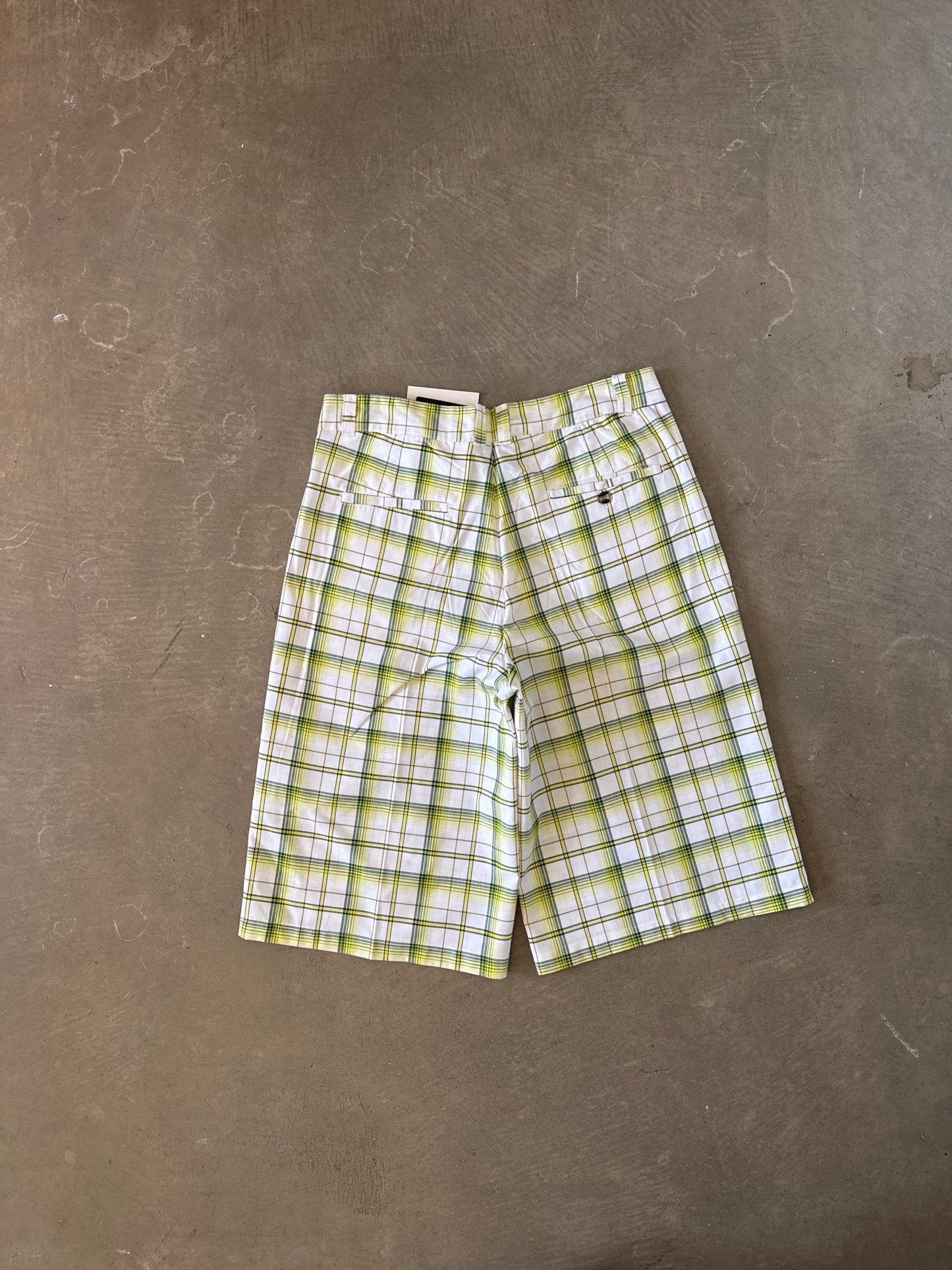 Vintage Y2K Dtek Plaid Baggy Long Shorts