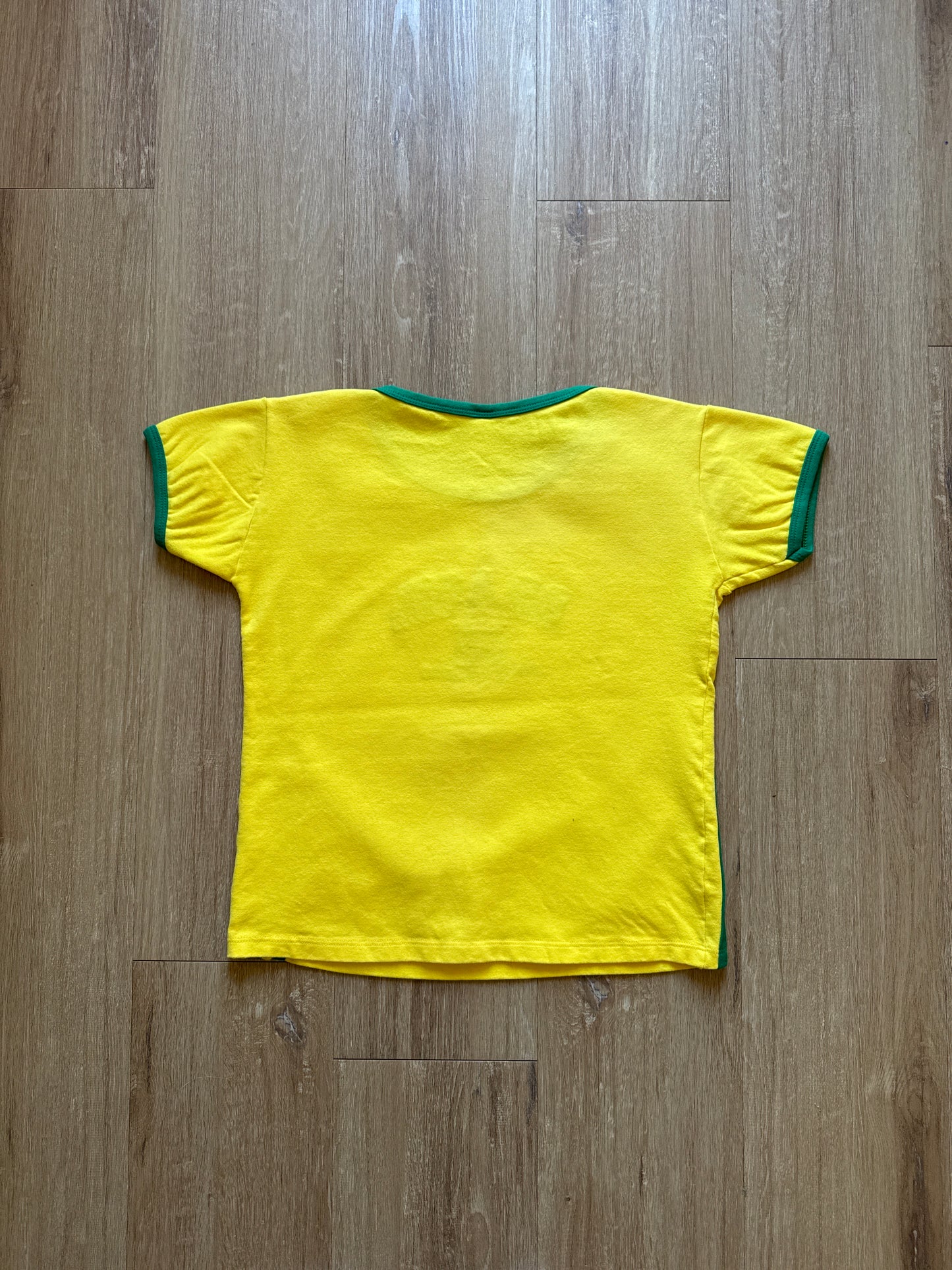 Women’s Y2K Brazil Crop Top Baby Tee