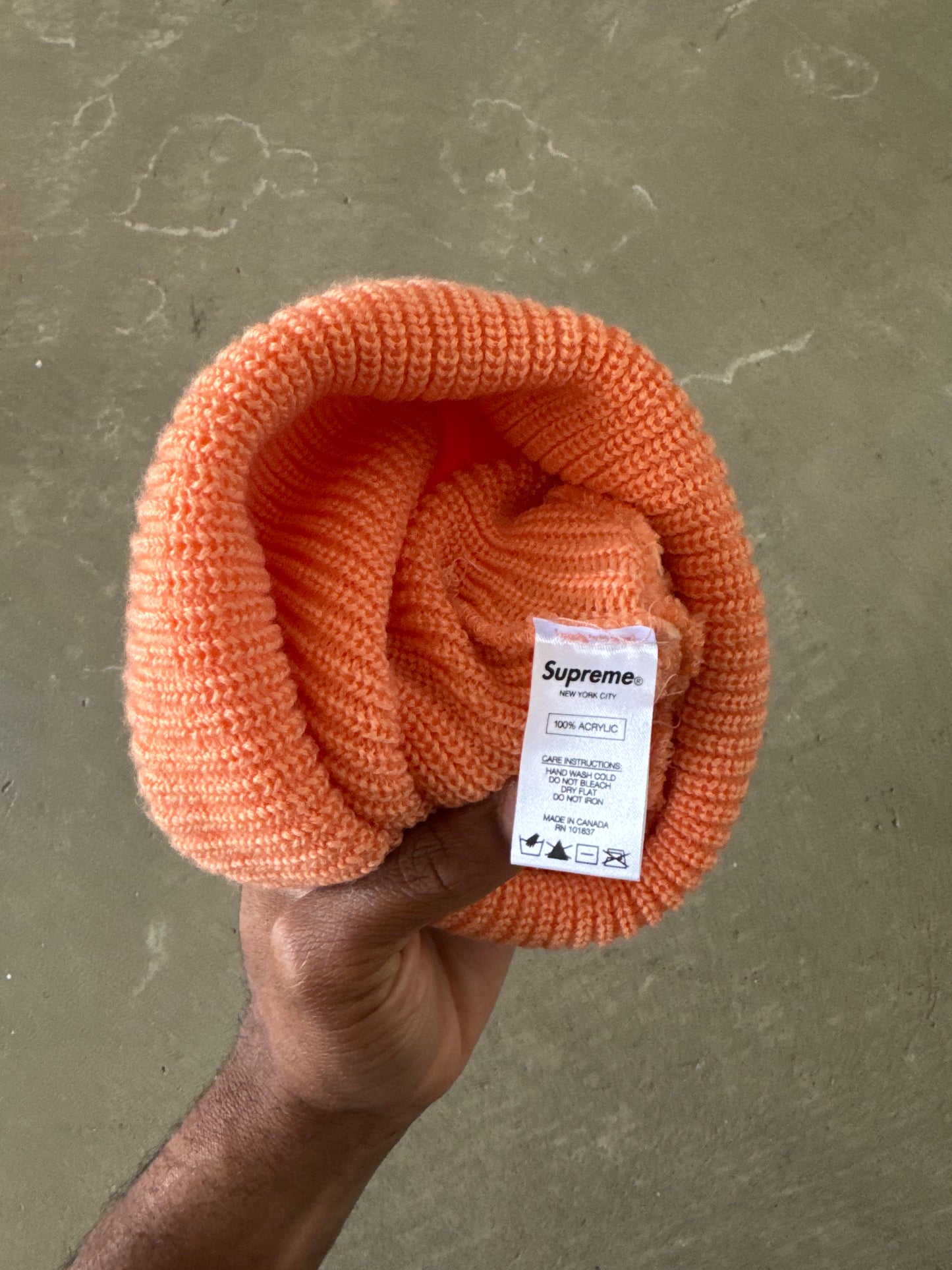 Supreme Heather Loose Gauge Heather Peach Beanie