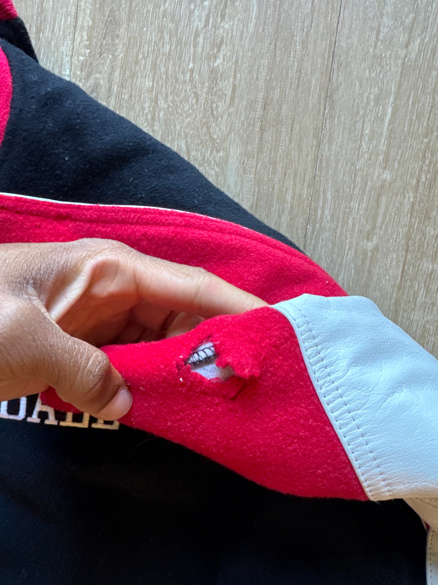 Vintage 90s Nike Force Basketball Snap Button Letterman Varsity