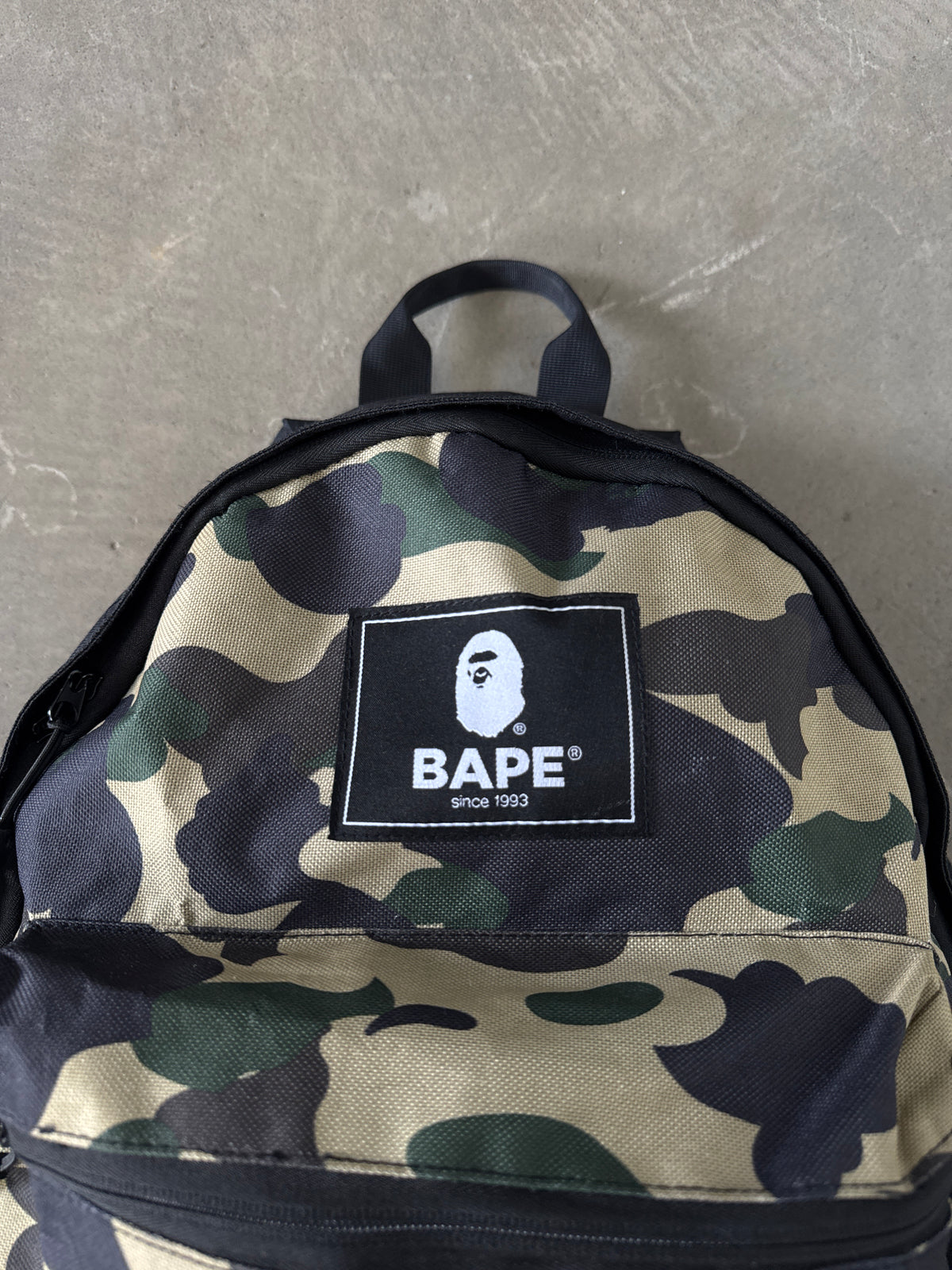 A Bathing Ape Bape 2021 Summer Collection Yellow Camo Magazine Backpack
