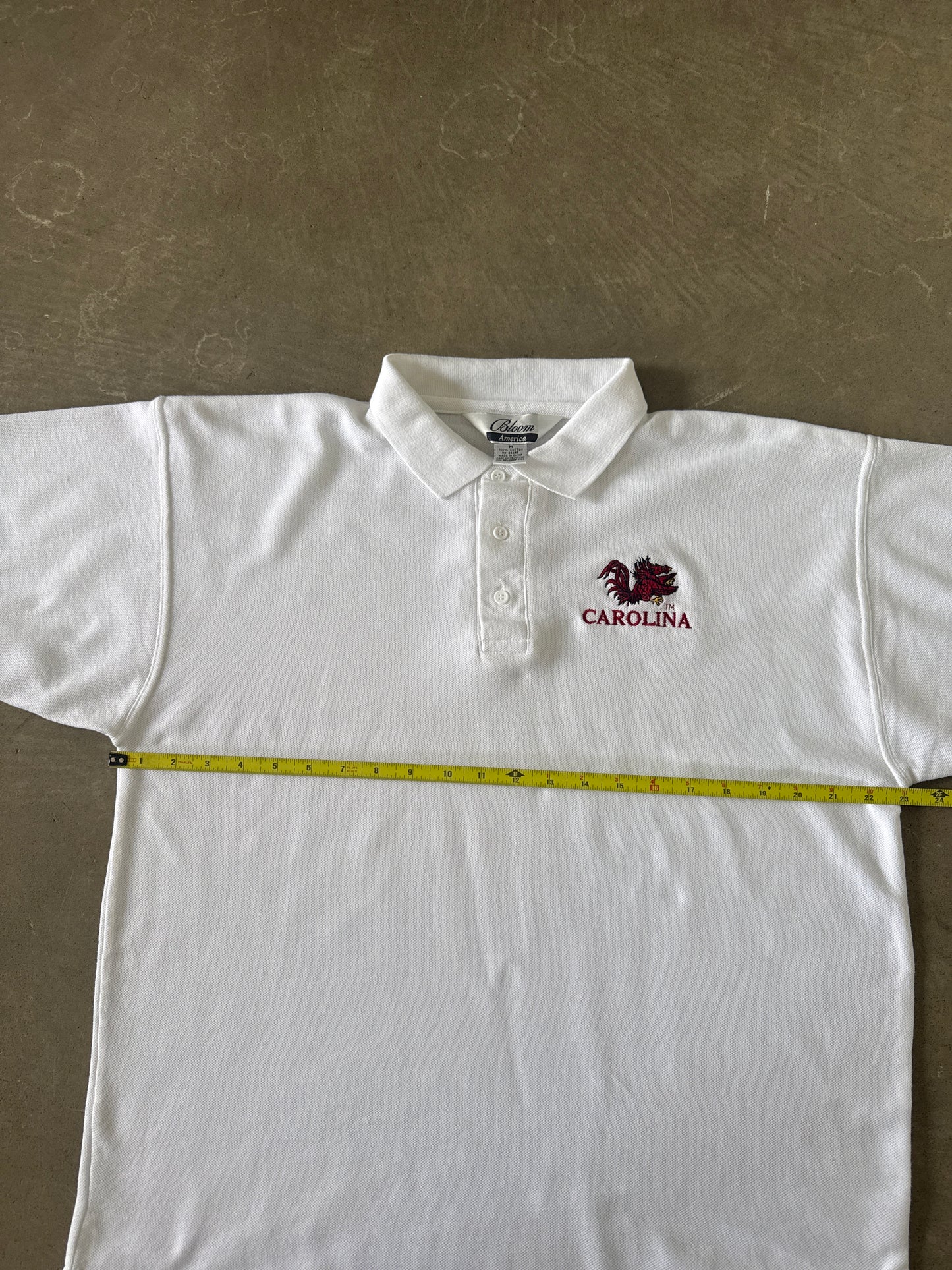 Vintage University Of South Carolina Gamecocks Embroidered Logo Polo Shirt