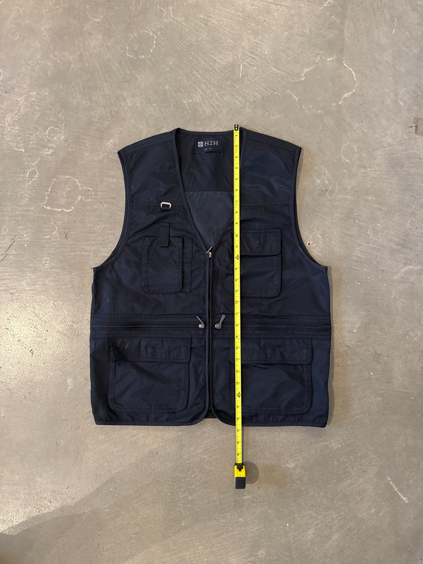 Vintage H2H Black Utility Vest