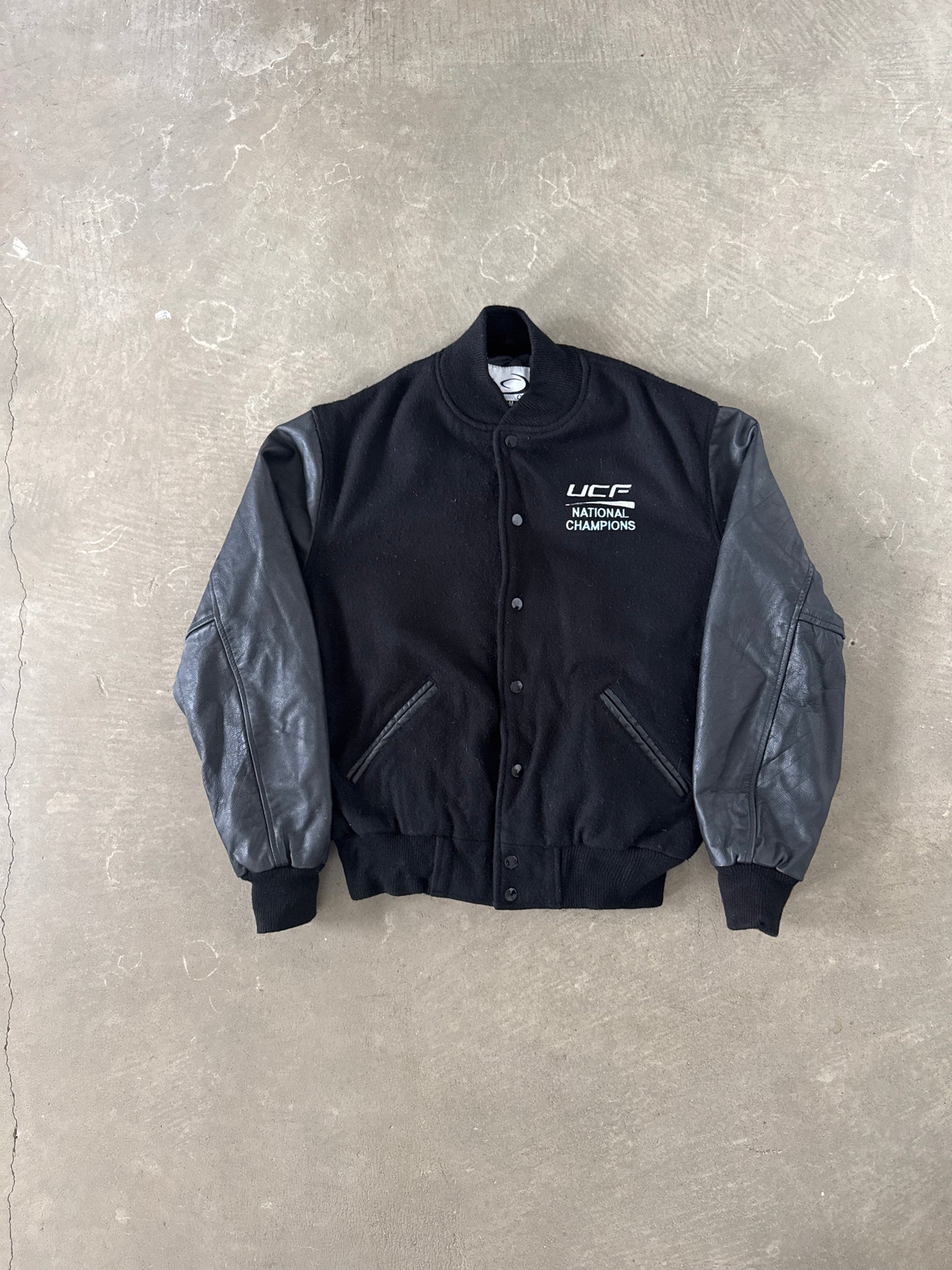 Vintage UCF National Champions EmbroideredVaristy Leather Jacket