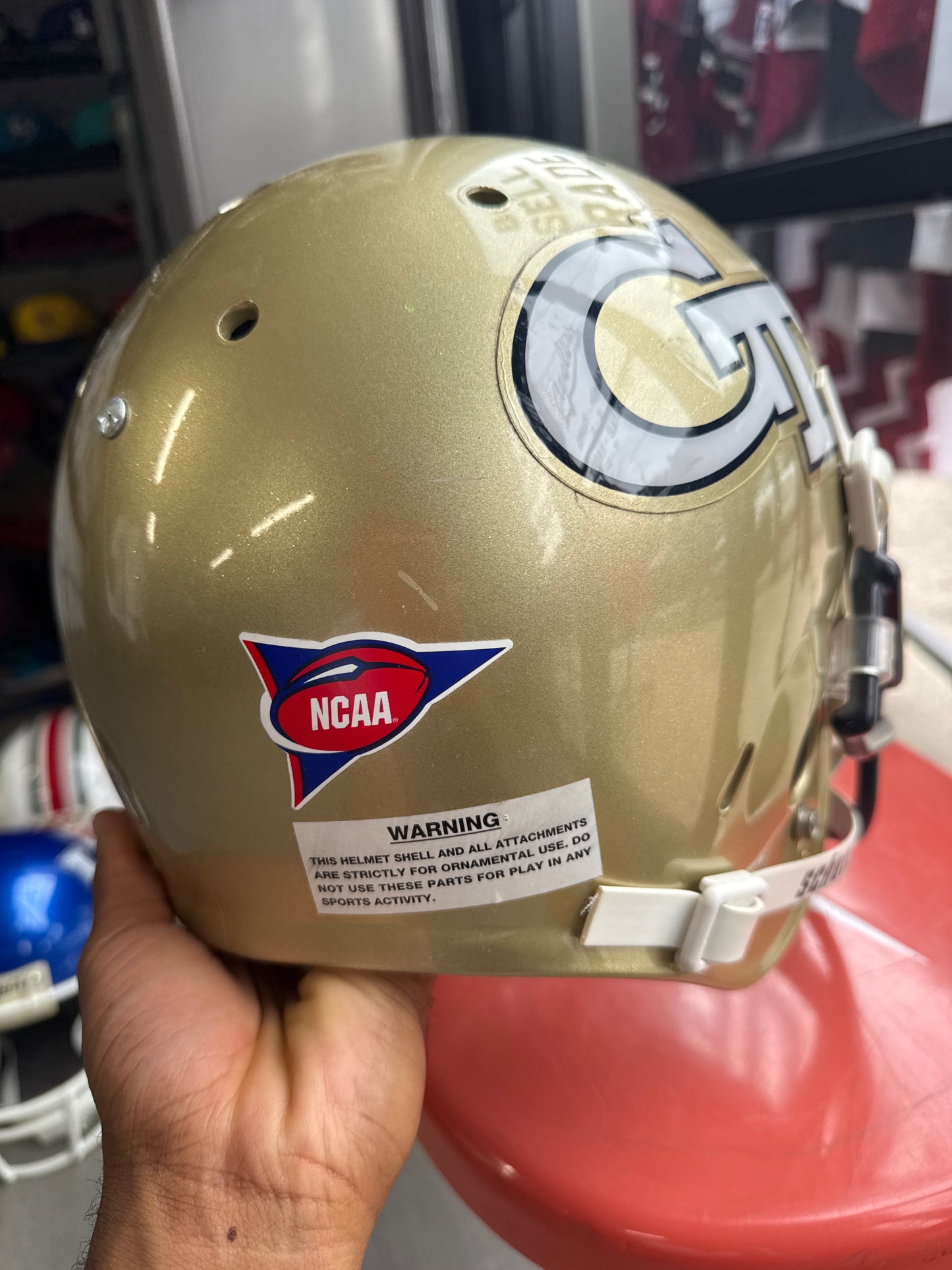 Georgia Tech Yellow Jackets NCAA Schutt XP Full Size REPLICA Gameday Football Helmet