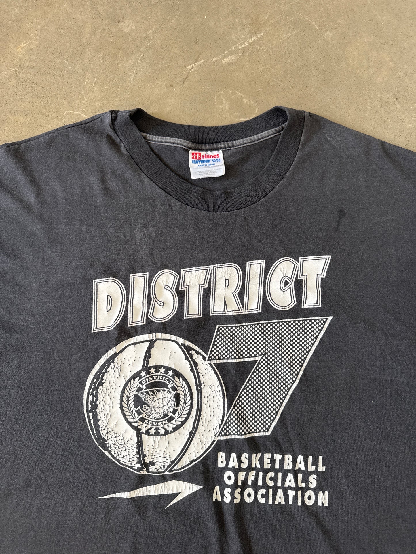 Vintage 90s District 7 Basketball Officials Association Tee