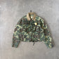 Vintage Game Winner Military Camo Cropped Multi Pocket Hunting Jacket