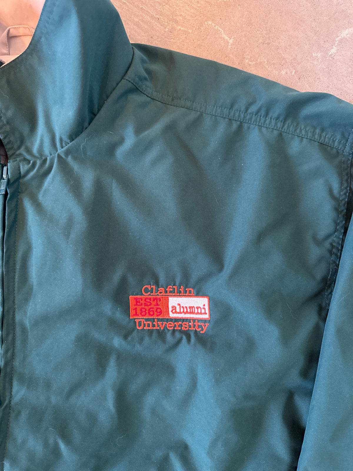 Vintage Claflin University Panthers Alumni Windbreaker Jacket