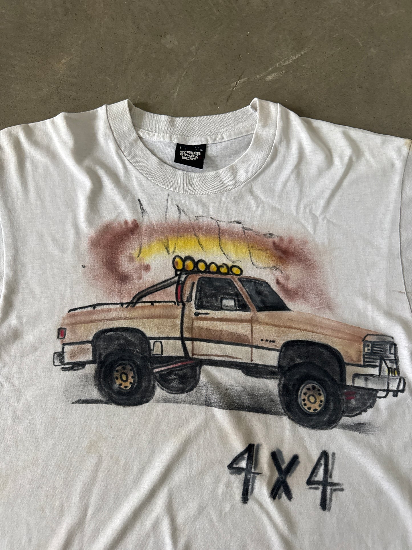 Vintage 80s 4x4 Off Road Lifted Square Body Truck Tee