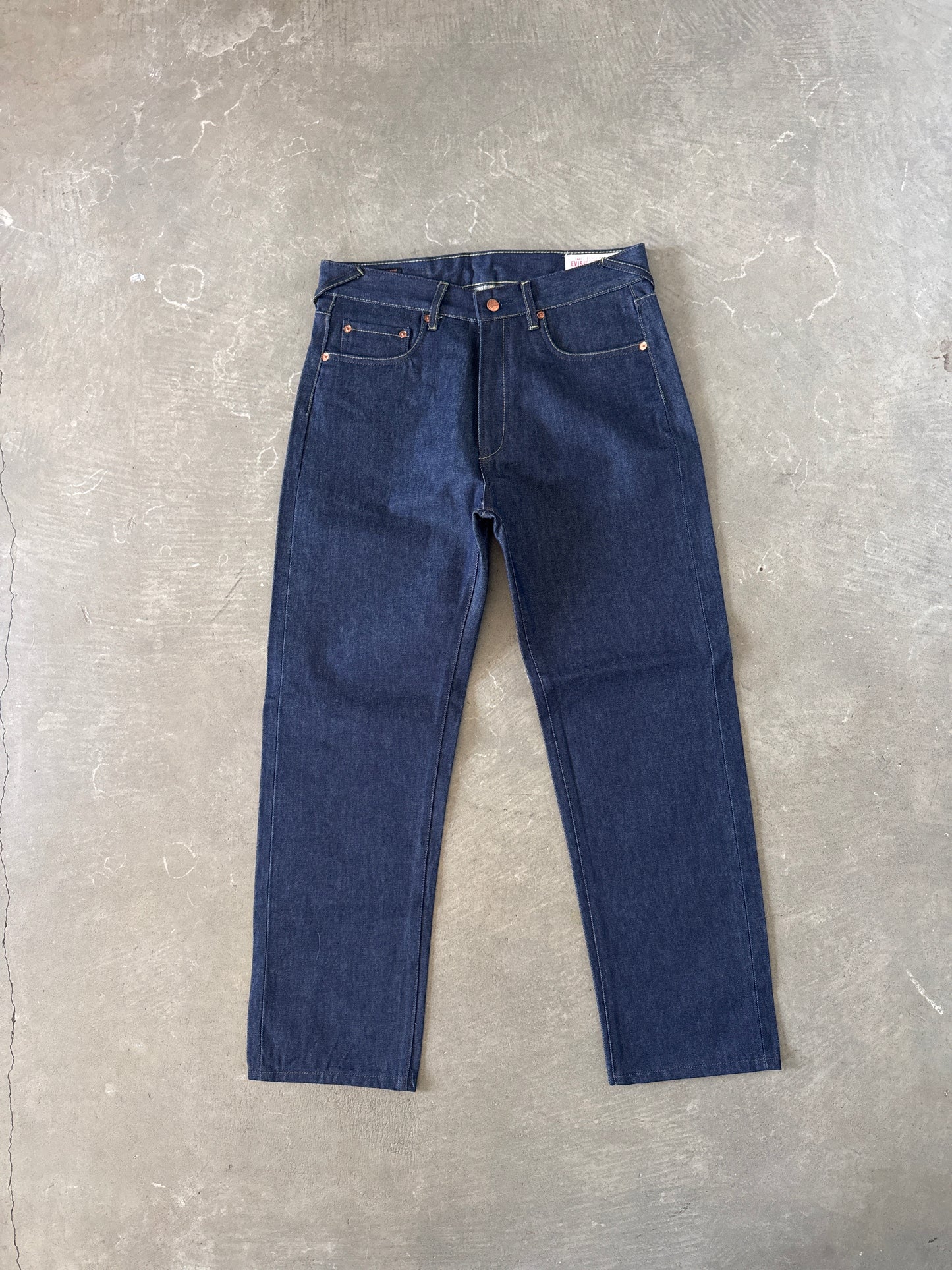 Evisu Japanese Brown Wave Art Selvedge Denim Jeans