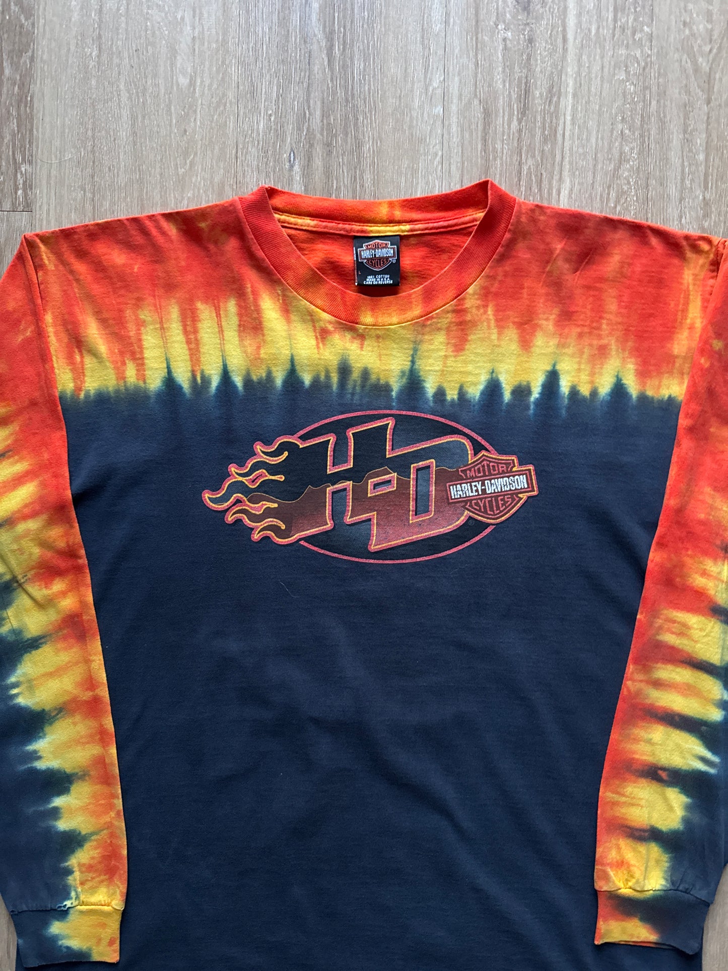 Vintage Harley Davidson Tie Dye Myrtle Beach Long Sleeve
