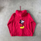 Vintage Disney Mickey Mouse Fleece Embroidered Hooded Zip Up