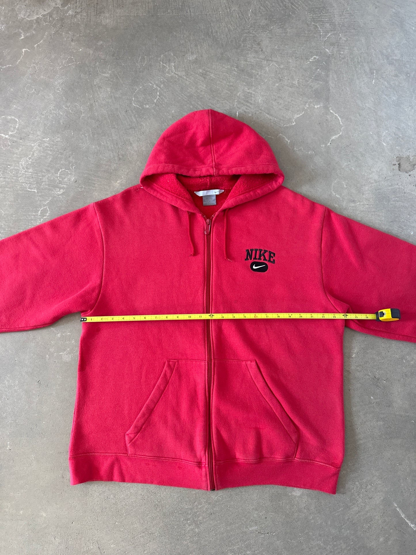 Vintage Y2K Nike Embroidered Logo Hooded Zip Up