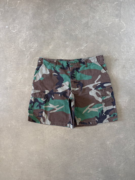 Vintage Military Camo Cargo Shorts