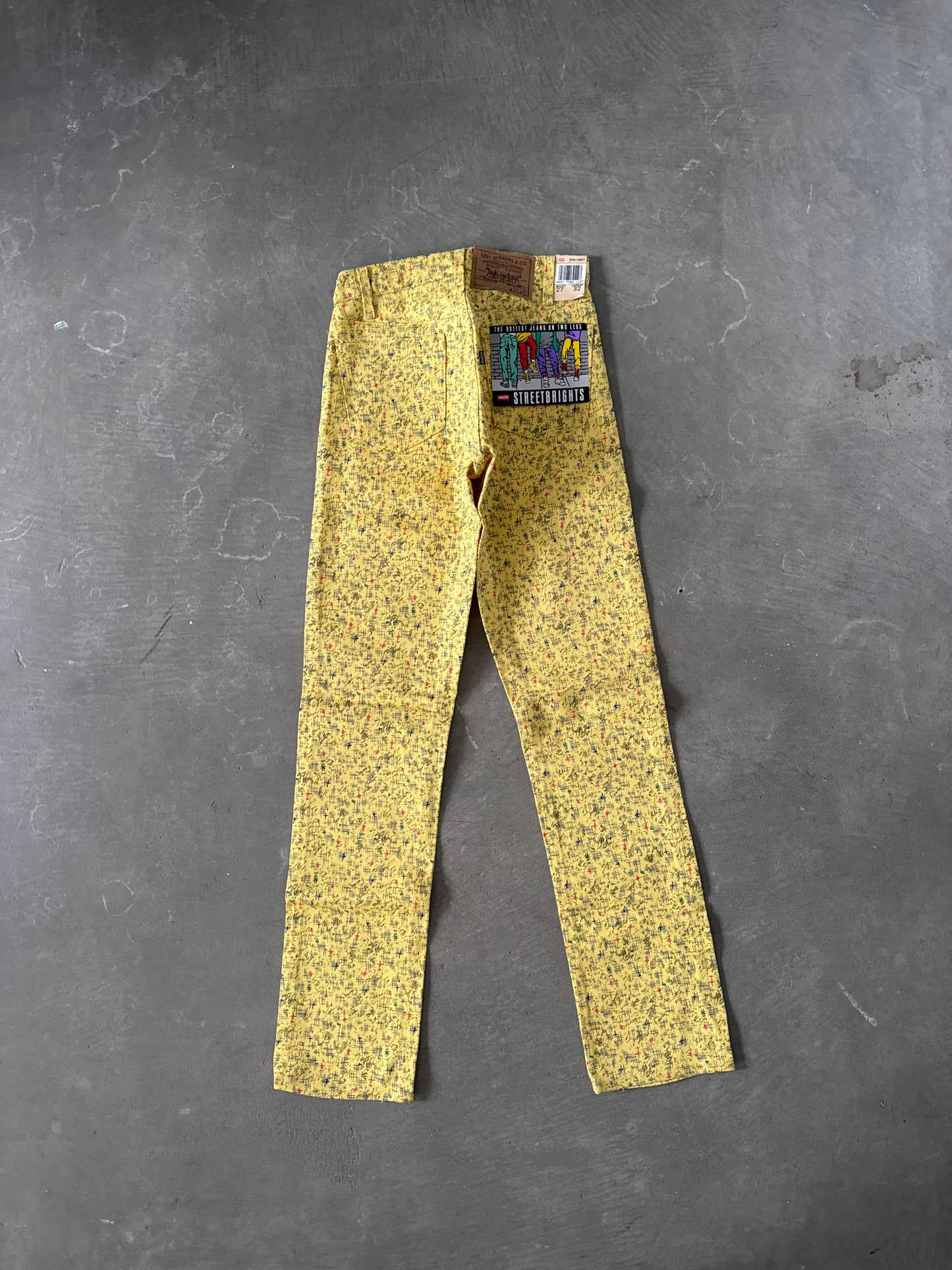 Vintage Levi’s 505 1998 Streetbrights Yellow Jeans