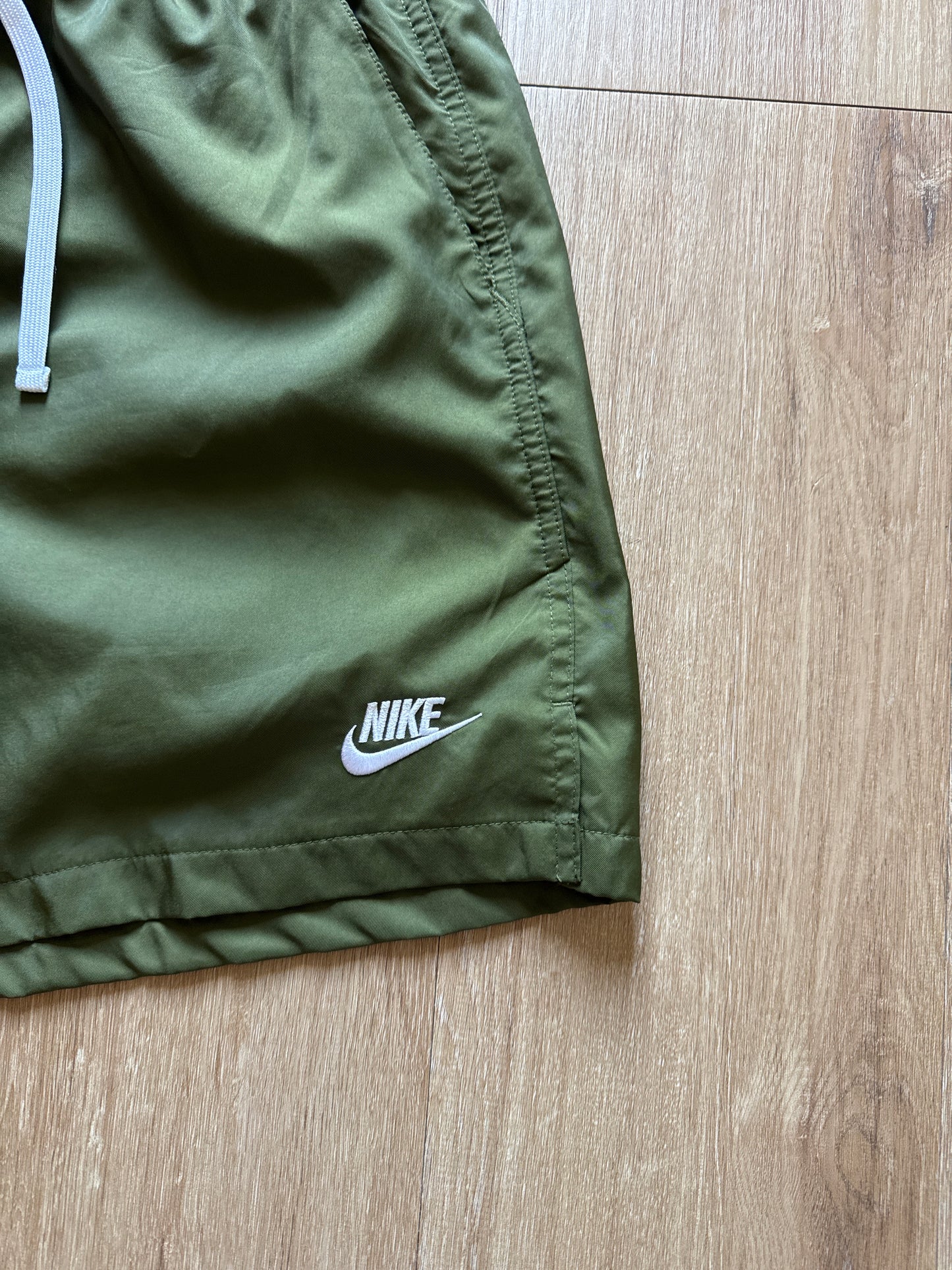 Nike Olive Green Logo Shorts